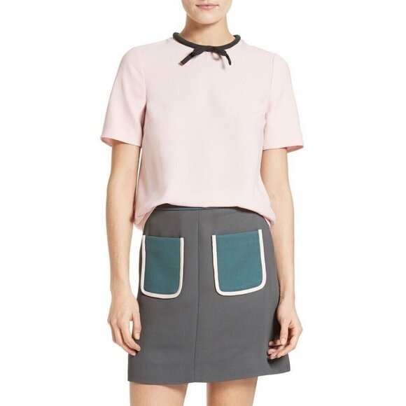 Ted Baker London Tops - BNWT Ted Baker London Baby Pink Sassa Tie Neck Top